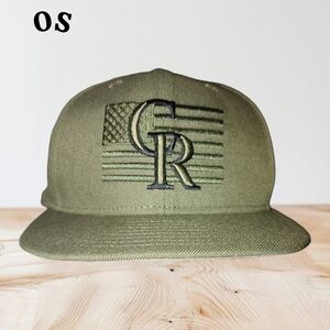 Men's New Era Green Colorado Rockies 2023 Armed Forces Day On-Field 59FIFTY OS